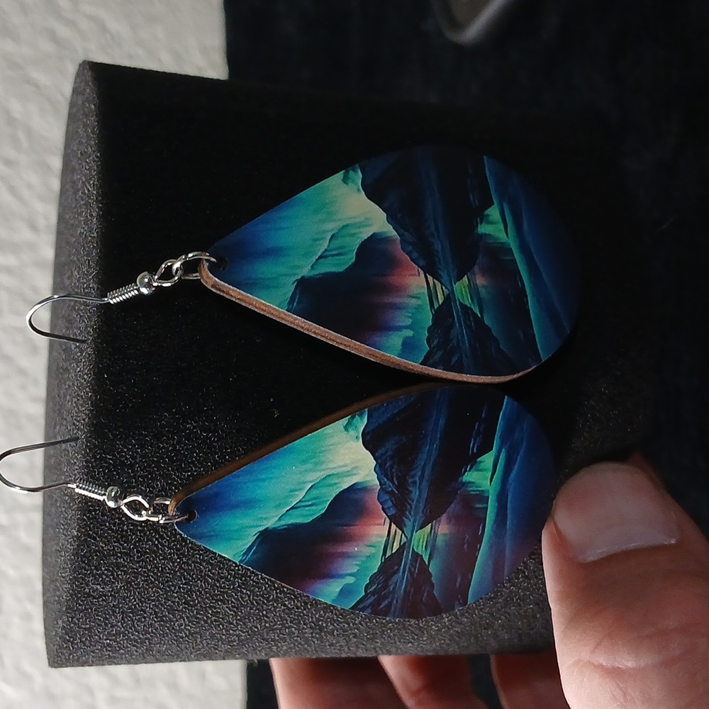 Aurora Borealis Teardrop Earrings